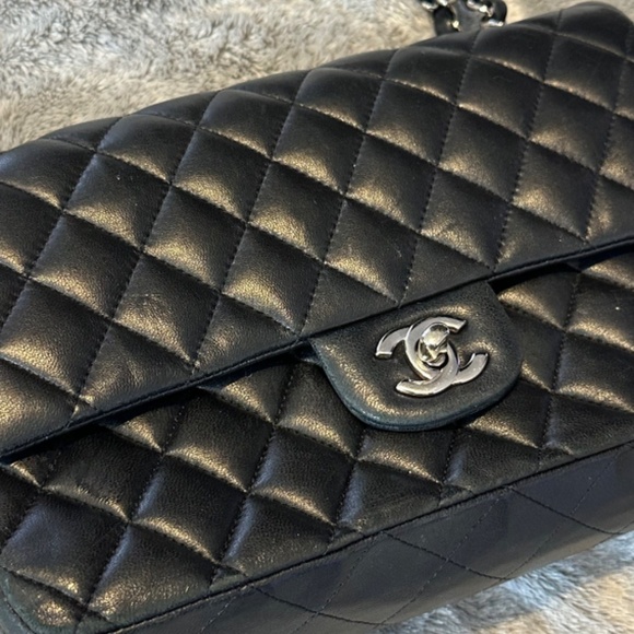 Chanel Classic Double Flap Black Lambskin - Picture 8 of 9